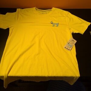 GOAT Men’s Yellow T-Shirt NWT
